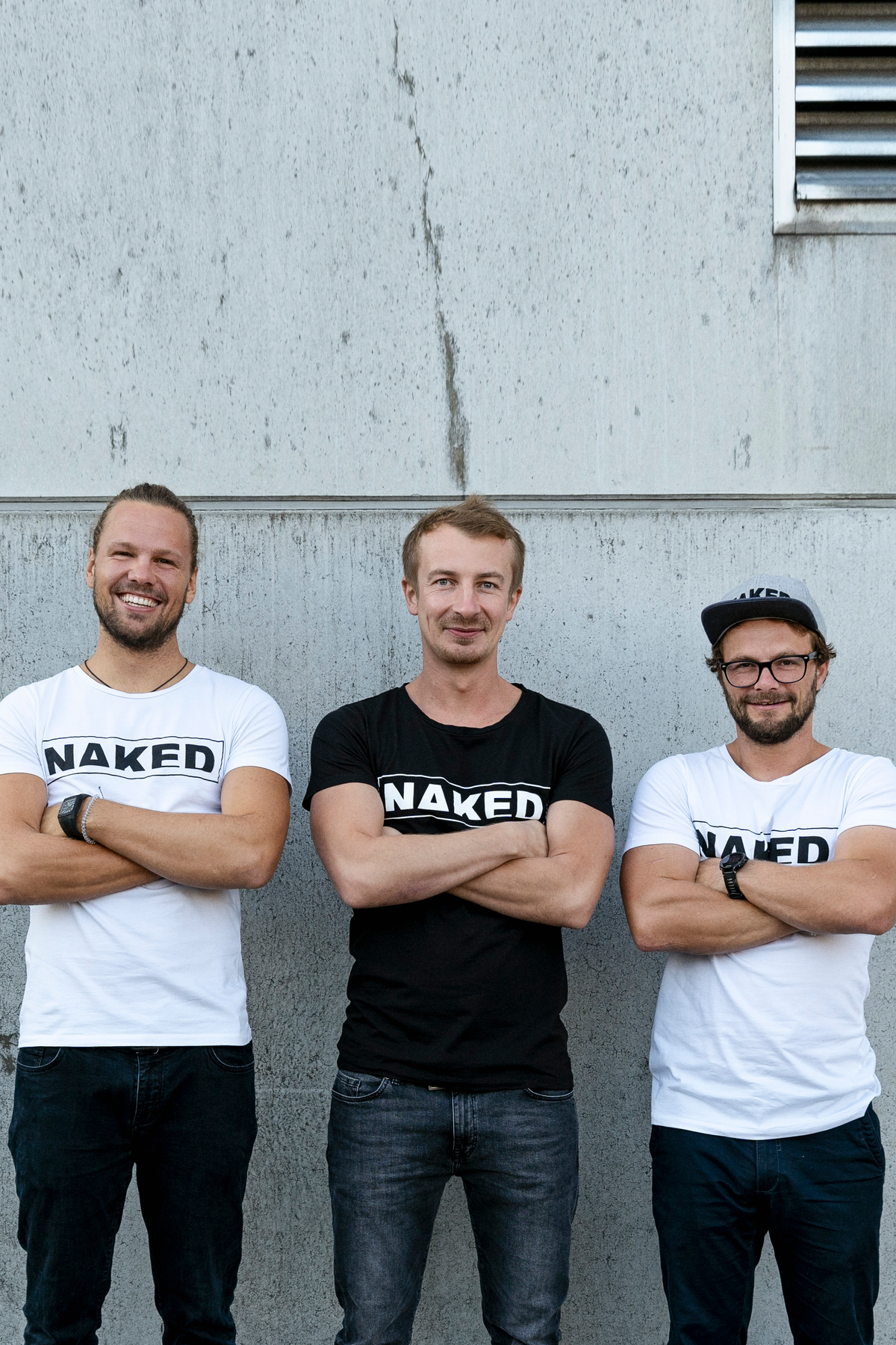 Firmengründer von NAKED Optics Phil, Chris und Flo