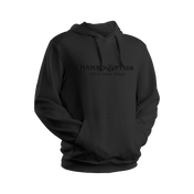 Schwarzer Kapuzenpullover mit NAKED OPTICS Life is better Naked-Aufdruck auf der Vorderseite.