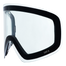 Klare Sportbrille mit schwarzem Rahmen von NAKED Optics, mit CAT.0 auf den Gläsern - eine großartige Skibrille Ersatzgläser Option mit SnapTech-Magnetwechselsystem für schnellen und einfachen Gläsertausch.