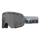 Graue Skibrille von NAKED Optics mit strukturierter Scheibe, Anti-Beschlag-Beschichtung und verstellbarem Band mit auffälligem "SNAKE"; ideal als kleine Skibrille für Jugendliche.