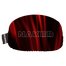 Rot-schwarzer, ovaler Skibrillenüberzug von NAKED Optics mit auffälligem, weiß umrandetem "NAKED"-Schriftzug und einem kleinen, seitlichen Anhänger mit dem Markennamen.