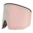 Die NAKED Optics Skibrille NOVA hat eine rosa getönte CAT 3 Scheibe, einen schwarzen Rahmenrand und ein fortschrittliches Magnetwechselsystem für schnellen Scheibenwechsel.