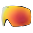 Die NAKED Optics Snowboard- und Skibrille verfügt über eine breite, gewölbte, rot-orange verspiegelte Scheibe mit schwarzem Rahmen, CAT.2-Label in der Ecke und Super-Anti-Fog-Beschichtung für klare Pistensicht.